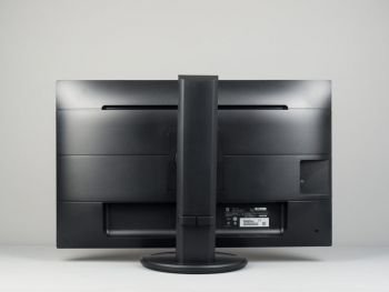 Philips 276B9 in der niedrigsten Stellung von hinten