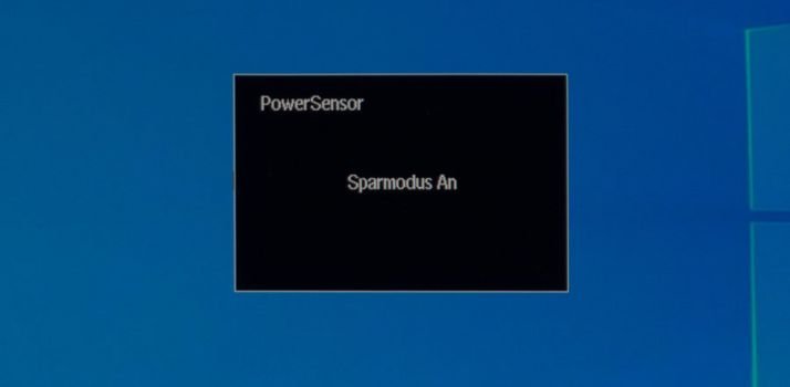 Sensor: Die Elektronik schaltet bei Nichtanwesenheit vor dem Monitor in den Stromsparmodus