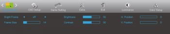 OSD: "Picture Boost" (Screenshot: AOC-Handbuch)