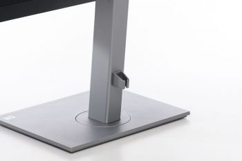 Kabelführung hinten am Monitorstandbein