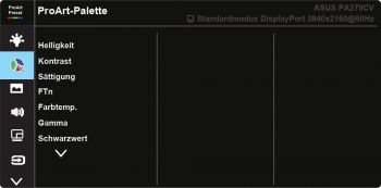 OSD: Bildeinstellungen (Screenshot: ASUS-Handbuch)