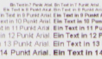 Textwiedergabe 4K, Vollbild waagerecht