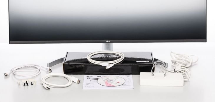 Lieferumfang des LG 38WN95C-W