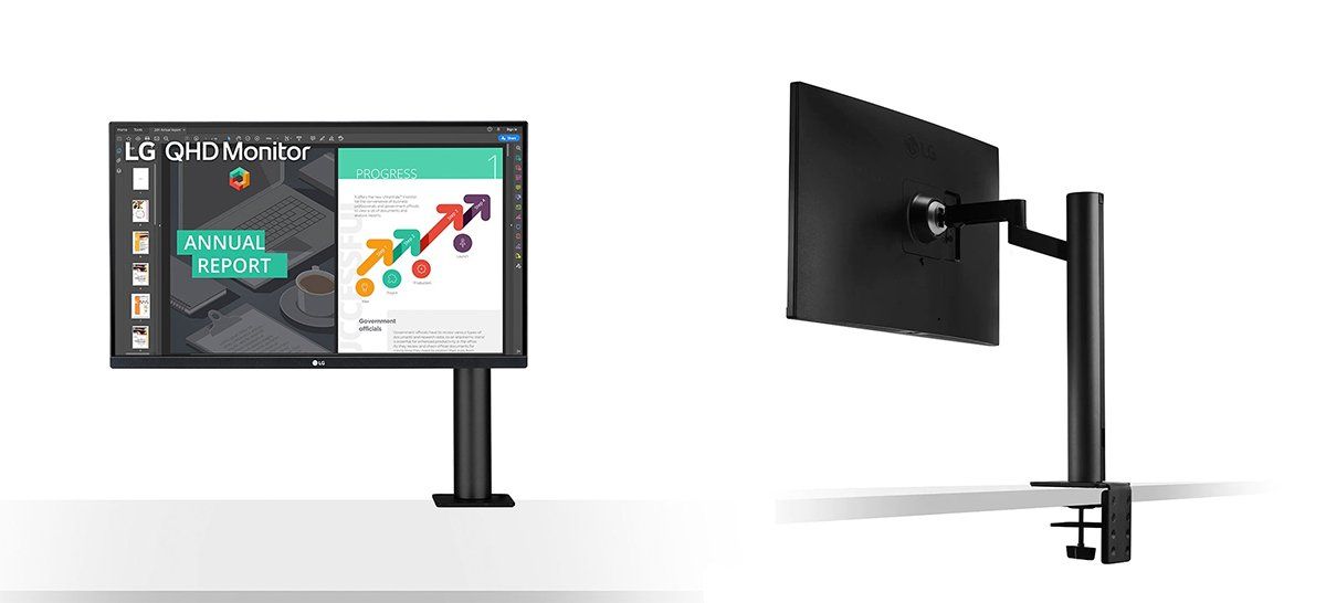 27QN880-B: 27 Zoll Display Ergo IPS Monitor mit QHD-Auflösung, HDR10 und USB Type-C