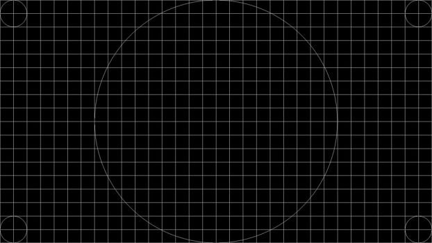 Geometrie-Testbild (Screenshot, dient nur zur Veranschaulichung)