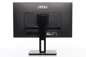 Monitor Ansicht hinten in der höchsten Stellung