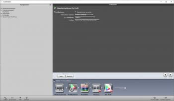Colorbration: Profil-Optionen (Screenshot: Colorbration)