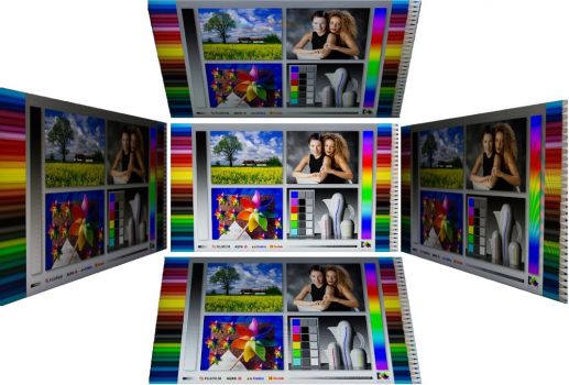 Horizontale und vertikale Blickwinkel des IPS-Panels vom ViewSonic VG2440V