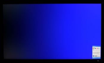 Testbild Blauverlauf