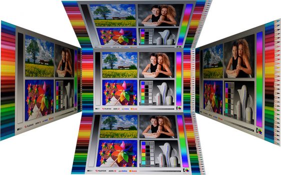 Horizontale und vertikale Blickwinkel vom IPS-Panel des BenQ PD2725U