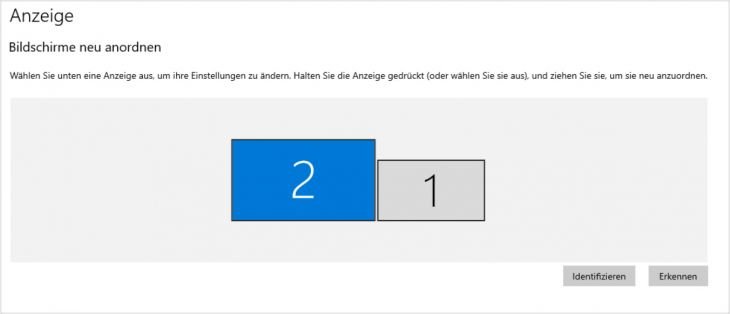 Bildschirmeinstellung