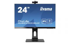 iiyama bringt Full-HD-Monitor mit Webcam und Mikrofon iiyama ProLite XUB2490HSUC (Bild: iiyama)