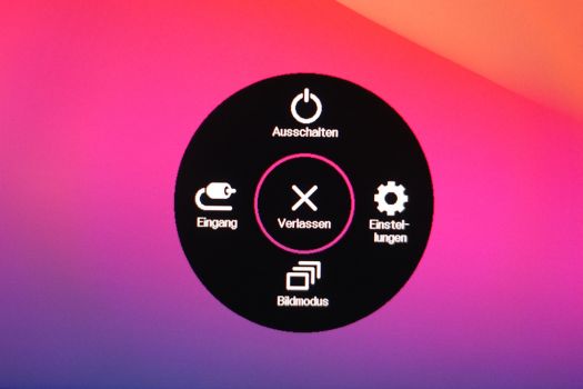 Beim ersten Klick erscheint das Vorschaltmenü