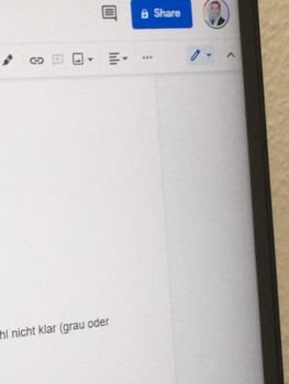 Der Rand wirkt ab einem bestimmten Blickwinkel verschwommen