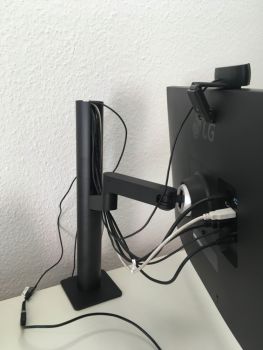 Die Webcam mit Kabelverlängerung