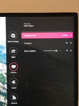 Overdrive-Funktion im OSD