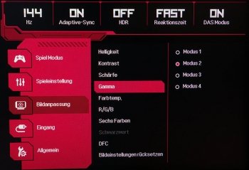 OSD Bildanpassung: Einstellungen für die Bildoptimierung