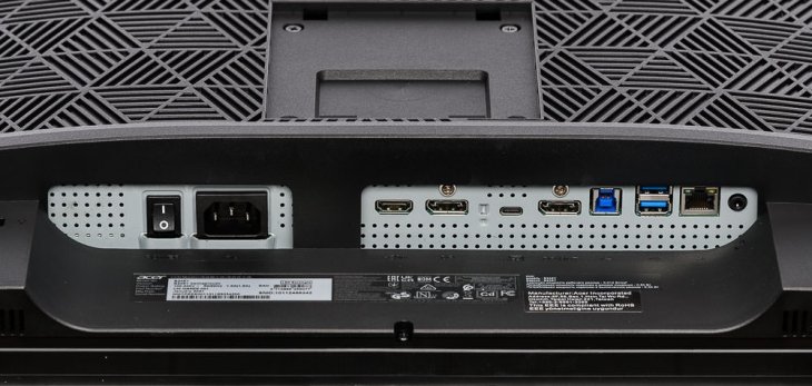 Anschlüsse des Acer B248Y