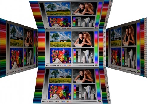 Horizontale und vertikale Blickwinkel vom IPS-Panel des Acer B248Y