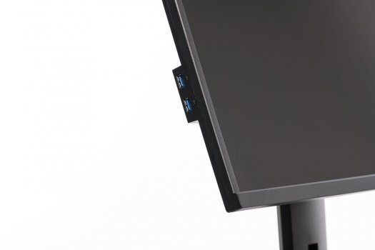 USB-Downstream-Ports seitlich am Displaygehäuse