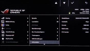 OSD System-Einstellungen: Verschiedene weitere Optionen wie Sprache, OSD-Einstellungen usw.