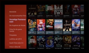 Android TV: Google Play Filme