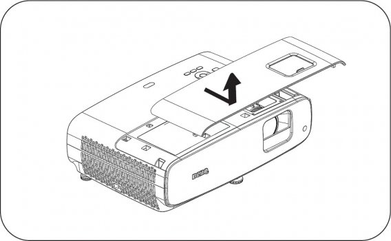 Lampenwechsel (Screenshot: BenQ-Handbuch)