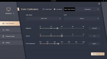 ProArt-Calibration-Software: Benutzerdefinierte Kalibration (SDR)