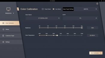 ProArt-Calibration-Software: Benutzerdefinierte Kalibration (HDR)