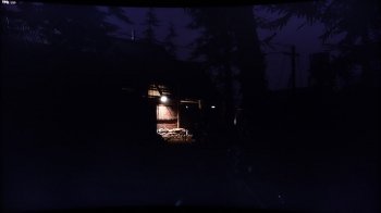 Dunkle Szene mit "Night Vision" auf "Aus"