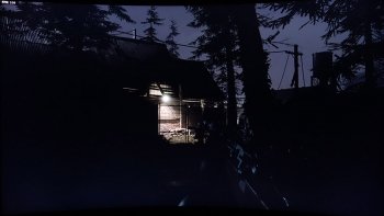 Dunkle Szene mit höchster Night-Vision-Einstellung “Am stärksten”