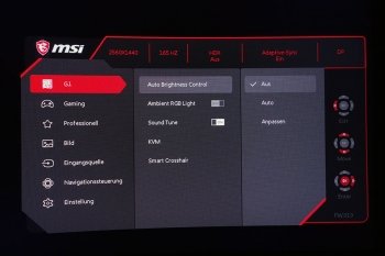 OSD G.I.: Menü für spezielle Funktionen