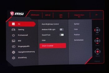 OSD Smart Crosshair: Umfangreiche Einstellungsmöglichkeiten für das Fadenkreuz
