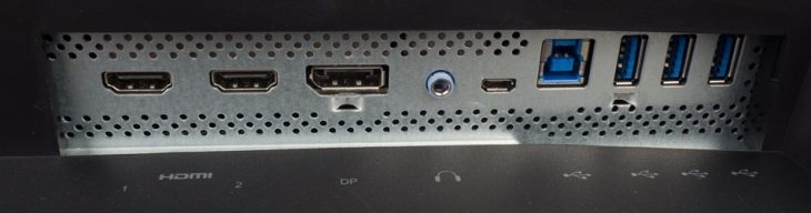 Anschluss-Panel des ViewSonic XG320Q