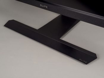 ELITE-Logos an Rahmen und Basis des Monitors