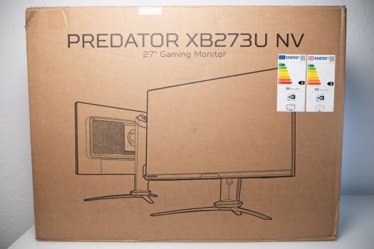 Umweltschonender Karton des Acer Predator XB273U NV