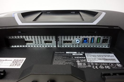 ViewSonic XG251G: Umfangreiche Anschlussmöglichkeiten werden geboten