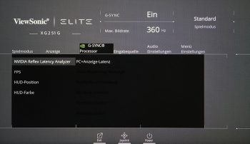 OSD G-Sync Processor: Spezielle Anzeigeoptionen des G-Sync-Moduls