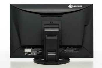 EIZO EV2485 Ansicht von hinten in der niedrigsten Stellung