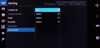 OSD Shadow Boost: Optimierung der Schwarzstufendarstellung