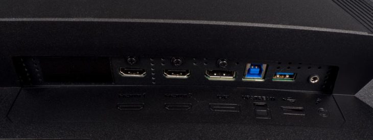Gute Konnektivität des MSI Optix MEG381CQR Plus bietet lediglich HDMI 2.0
