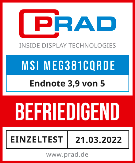 Testlogo MSI MEG381CQRDE Plus