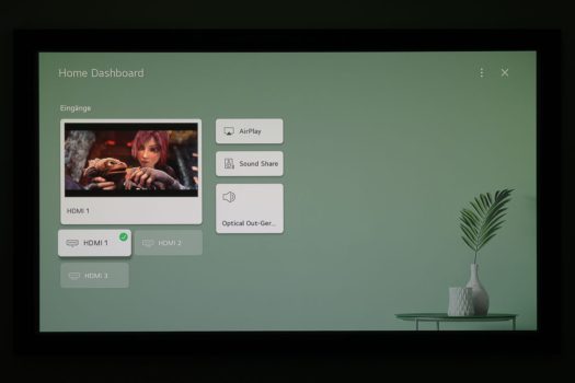 Home Dashboard mit Apple AirPlay 2