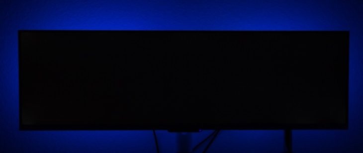 Hintergrundbeleuchtung Blau