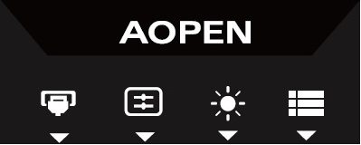 OSD Schnellmenü (Quelle: AOpen-Handbuch)