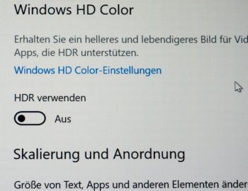 Textwiedergabe native Auflösung