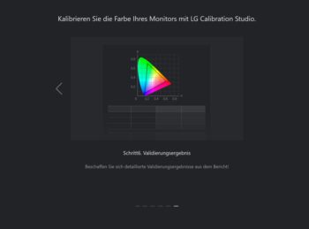 Kalibrierungstutorial: Validierungsergebnis