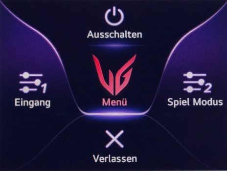 OSD: Schnellmenü