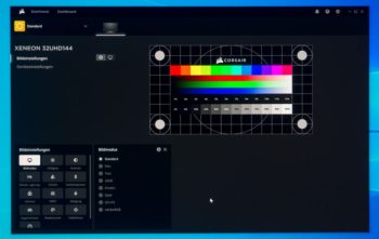 Über iCUE lässt sich das Display noch komfortabler konfigurieren …