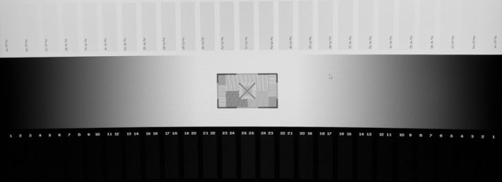 Graustufen und -verlauf vom VA-Panel des ViewSonic VX2418C